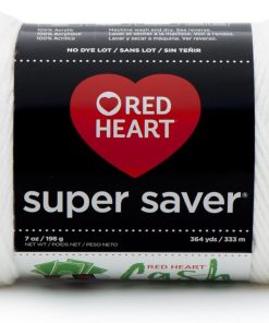 RED HEART Super Saver Yarn. White